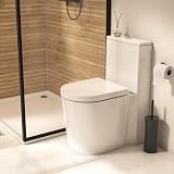 Croydex Eyre D Shape Soft Close Toilet Seat with Quick Release Hinges White view 11
