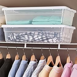 Sterilite 10-Pack 28 Quart Storage Box, Stackable