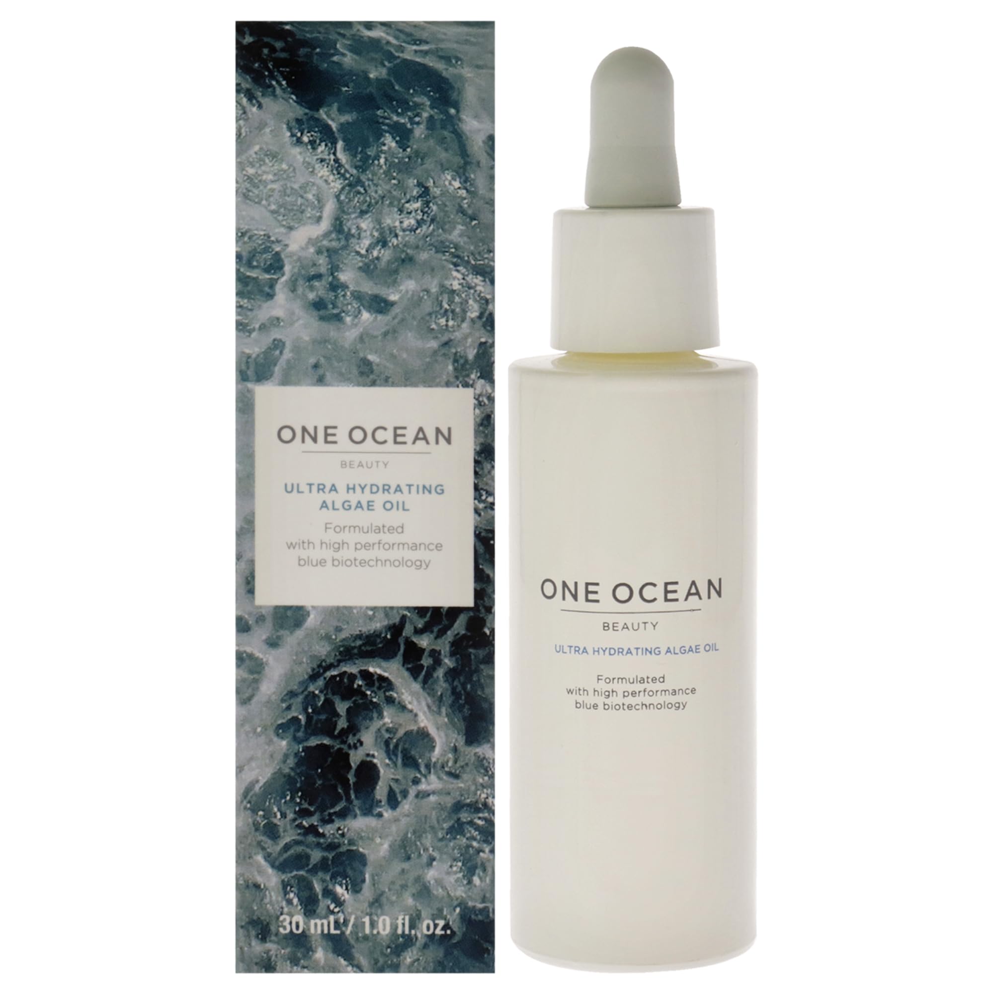 One Ocean Beauty Ultra Hydrating Algae Oil - Contains Almond, Jojoba, and Argan Oil - Moisturizes and Conditions for Softer, Smoother Skin - Essential Amino Acids Soothes Skin - Cruelty Free - 1 oz