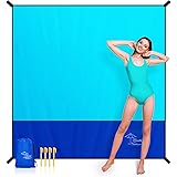 OCOOPA Beach Blanket Sandproof, Extra Large 10x9.2ft, Sand Free Water Resistant Sand Proof, Durable Parachute Nylon, Hawaii B