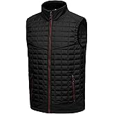 Little Donkey Andy Men’s Lightweight Puffer Vest, Warm Outdoor Sleeveless Jacket for Golf Hiking Running