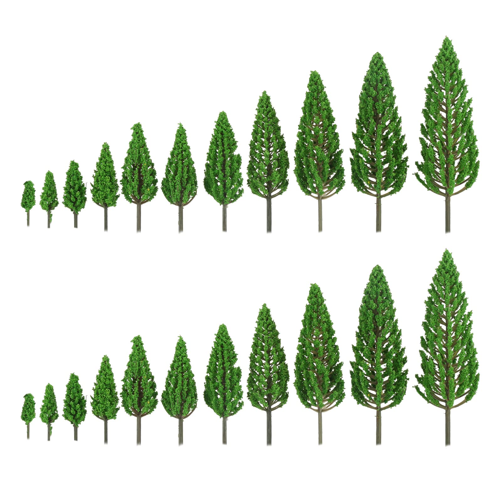 Yetaha 22 Pcs Model Trees Miniature Diorama Trees, Miniature Fairy Garden Tree Plants Ornament Artificial Tree for Architecture Model Railway Train Scenery Micro Landscape DIY Craft Home Decor