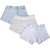 ORGANICKID Boys 100% Organic 100% Cotton Underwear GOTS Certified Kids Toddler Boxer Briefs Pack of 3