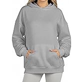 ZENUTA Oversized Hoodies for Women, Long Sleeve Fleece Womens Sweatshirt with Pocket Pullover Outfits Winter Clothes