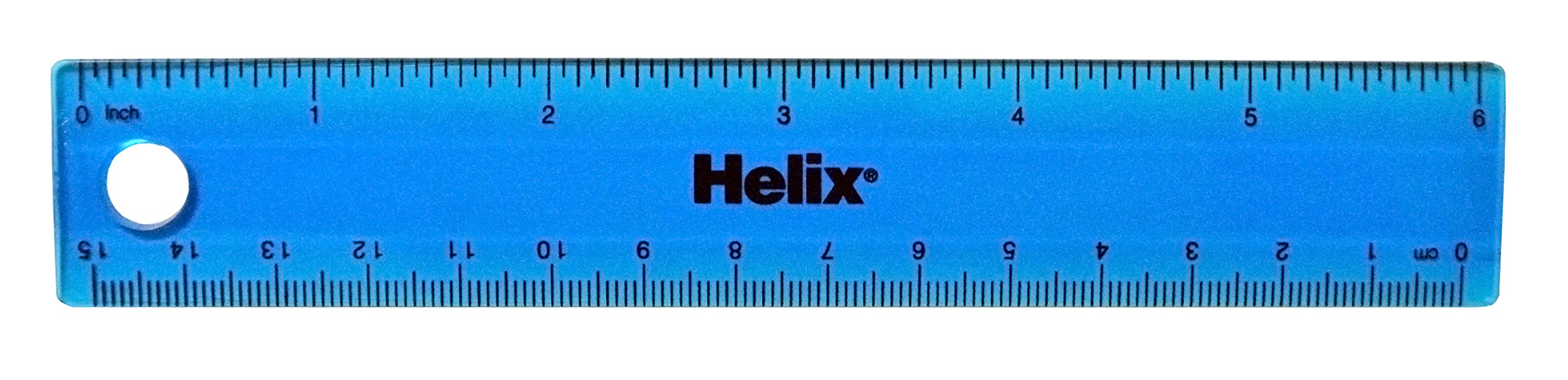 Helix Standard Ruler 6 Inches Assorted Colors Color May Vary 1 Ruler