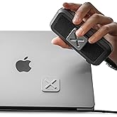 DELTAHUB HoldX Magnetic Mount - Universal Phone &amp; External Device Holder for Laptops, Desks | Strong Magnetic Stand for SSDs &amp; Mobile Device (Silver)