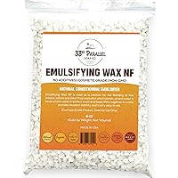Non-GMO Emulsifying Wax NF Pastilles | Sizes 8 OZ to 2 LBS | 100% Natural Plant Derived | For Lotions, Creams, Soap Making, H