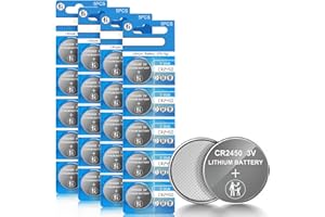 volkate CR2450 3V Lithium Button Coin Cell Battery 20 Pack for Watches, Car Key Fobs, Remote Controls