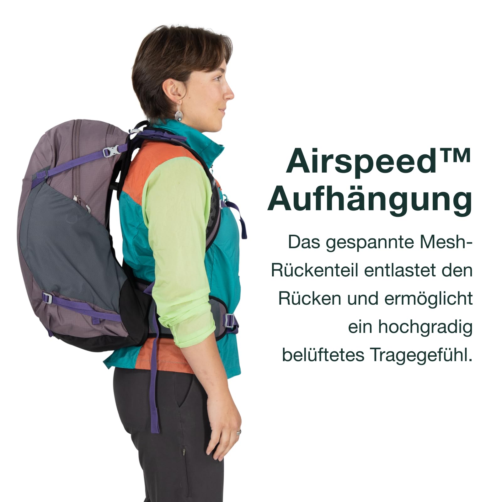 Osprey Hikelite Unisex-Wanderrucksack, 28L, Cascade Blue 4