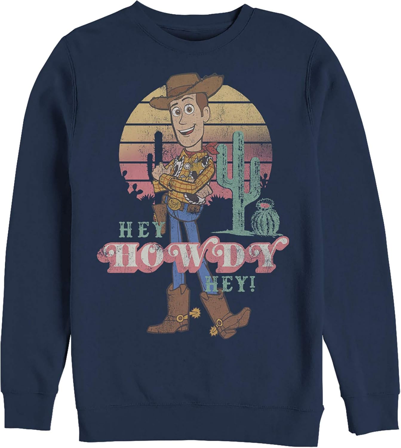 Amazon.com: Men's Toy Story Hey Howdy Woody Sweatshirt: Clothing