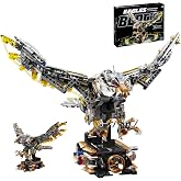 CSNRHG Mechanical Eagle Building Block Set 3D Poseable Model with Articulated Wings &amp; Talons STEM Toy for Kids &amp; Adults Ideal Gift for Engineering, Nature &amp; Animal Lovers