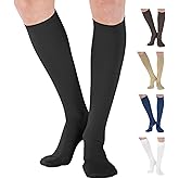 ABSOLUTE SUPPORT Cotton Compression Socks for Women & Men 20-30 mmhg Knee High