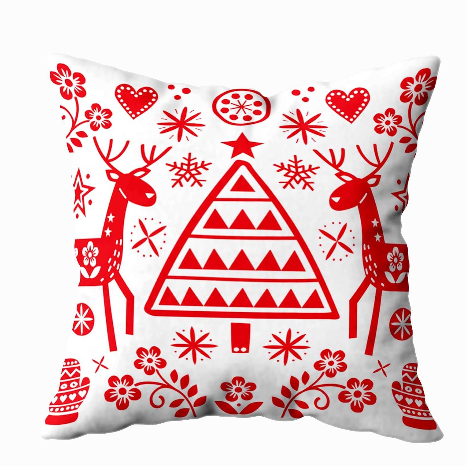 Amazon Com Douecish Palm Leaves Outdoor Pillows Christmas Folk