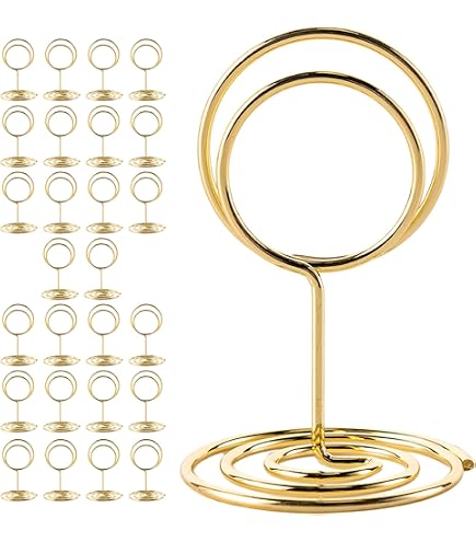 Darice David Tutera Cerchio Portadocumenti In Rame - 6 Pezzi, 4,4x15,2 Cm Per Segnaposto E Decorazioni Floreali