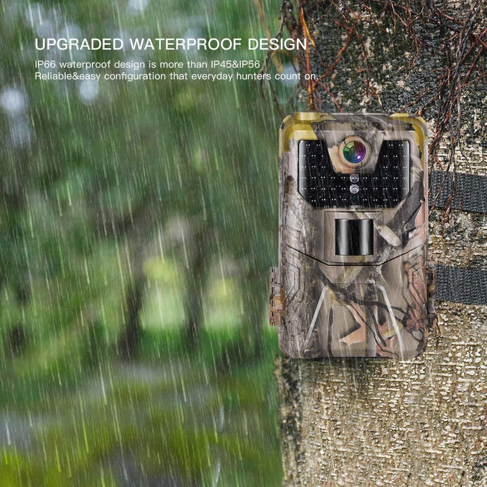 Suntekcam Trail Camera 24MP 1080P Game Camera Motion Activated Night Infrared Vision IP66 Waterproof Outdoor Scouting Wildlife Hunting Camera: Electronics