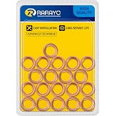 RARAYC 20 Pcs 11026-JA00A Oil Drain Plug Crush Washer for Nissan Infiniti | pure copper, 17.6mm OD x 11.1mm ID x 3.4mm, fits Nissan Frontier Kicks Titan