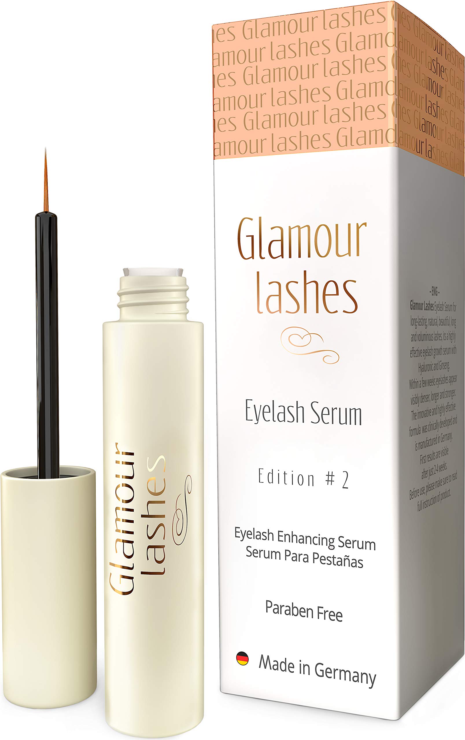 Eyelash Serum 4 ml. Glamor Lashes Edition #2 MADE IN GERMANY I Eyelash Booster I Eyelash Growth Serum |Eyelash Activating Serum