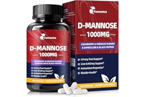 Femmetra Cranberry Pill with D Mannose – 36 mg PAC, Urinary Tract Health Supplement with Hibiscus, Dandelion & Black Pepper, Antioxidant & Liver, Kidney & Bladder Support for Women & Men, Vegan 60 Day
