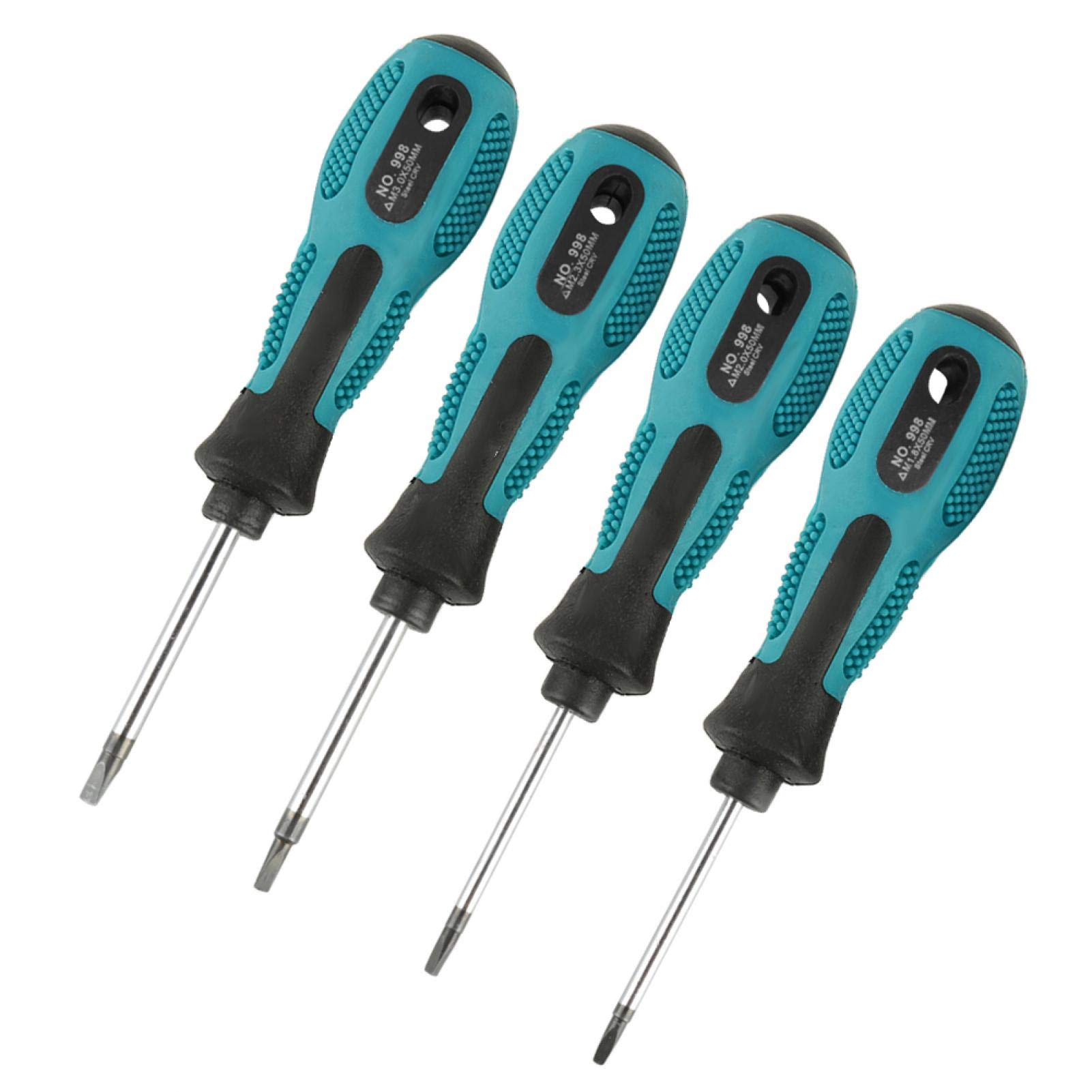 4pcs Durable Triangle Head Screwdriver Set, Triangle Screwdriver Set Precision with Magnetic Multifunctional Hand Tool