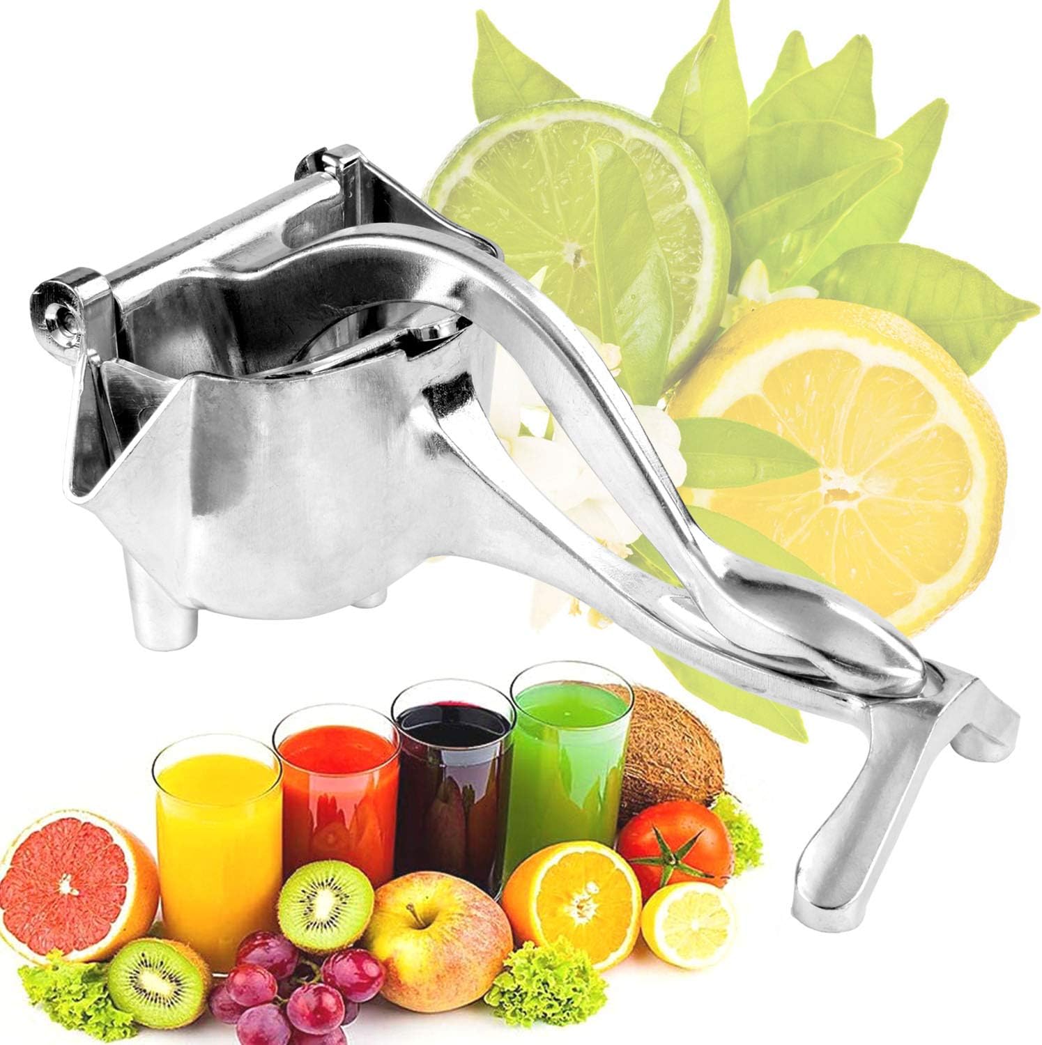 TAISHAN Heavy Duty Manual Fruit Juicer Press Squeezer,Hand Squeezer,Premium Quality Metal Aluminum alloy Lemon Squeezer,Manual Citrus Press Juicer, Lemon Lime juice, orange juice, apple juice
