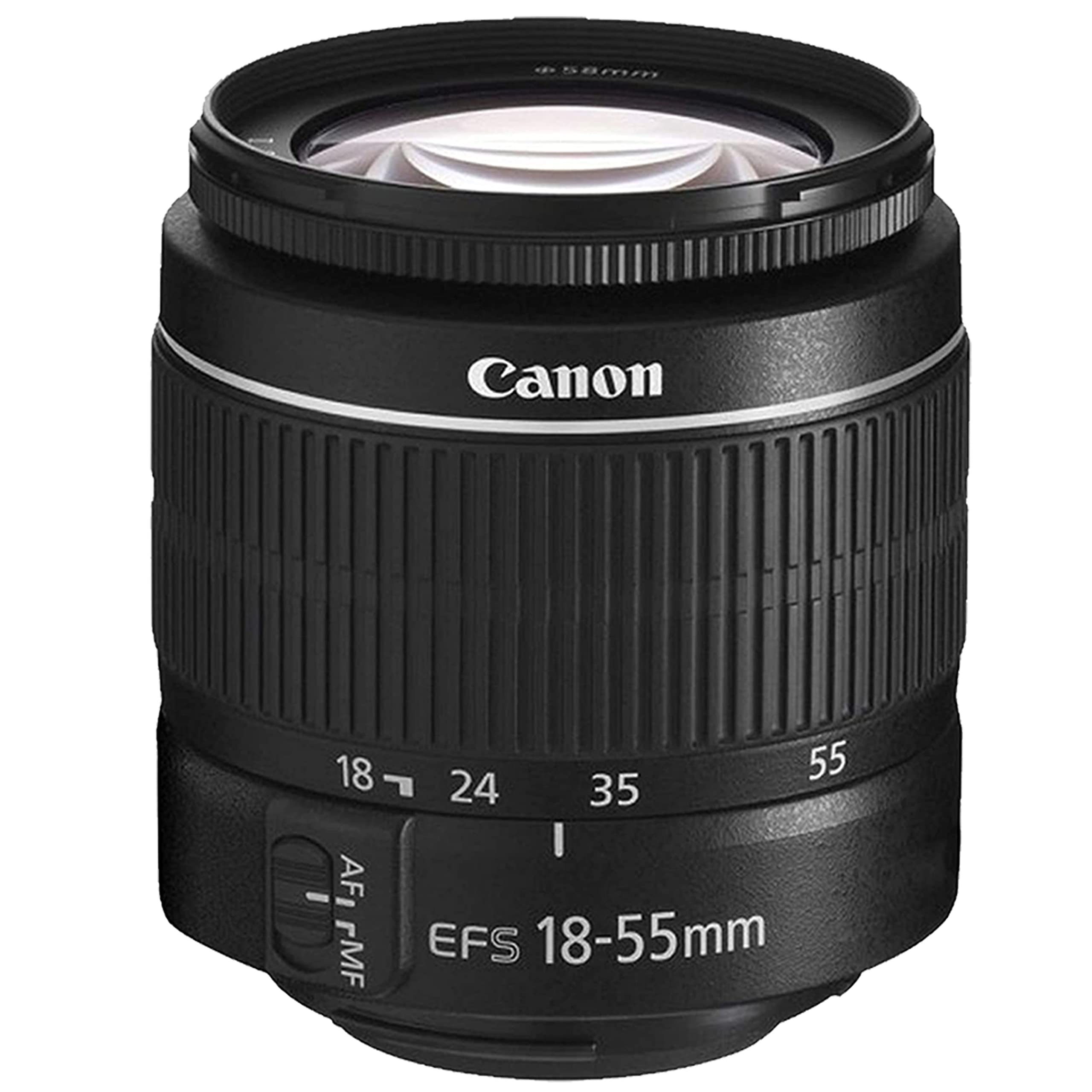 Canon EOS 4000D / Rebel T100 DSLR Camera w/EF-S 18-55mm F/3.5-5.6 Zoom Lens + 64GB Memory, Filters,Case, Tripod, Flash, and More (34pc Bundle) (Renewed)