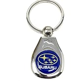 Subaru Logo Silver KeyTag Keyring Key Chain Impreza Legacy Forester Ascent BRZ Crosstrek Outback STI WRX