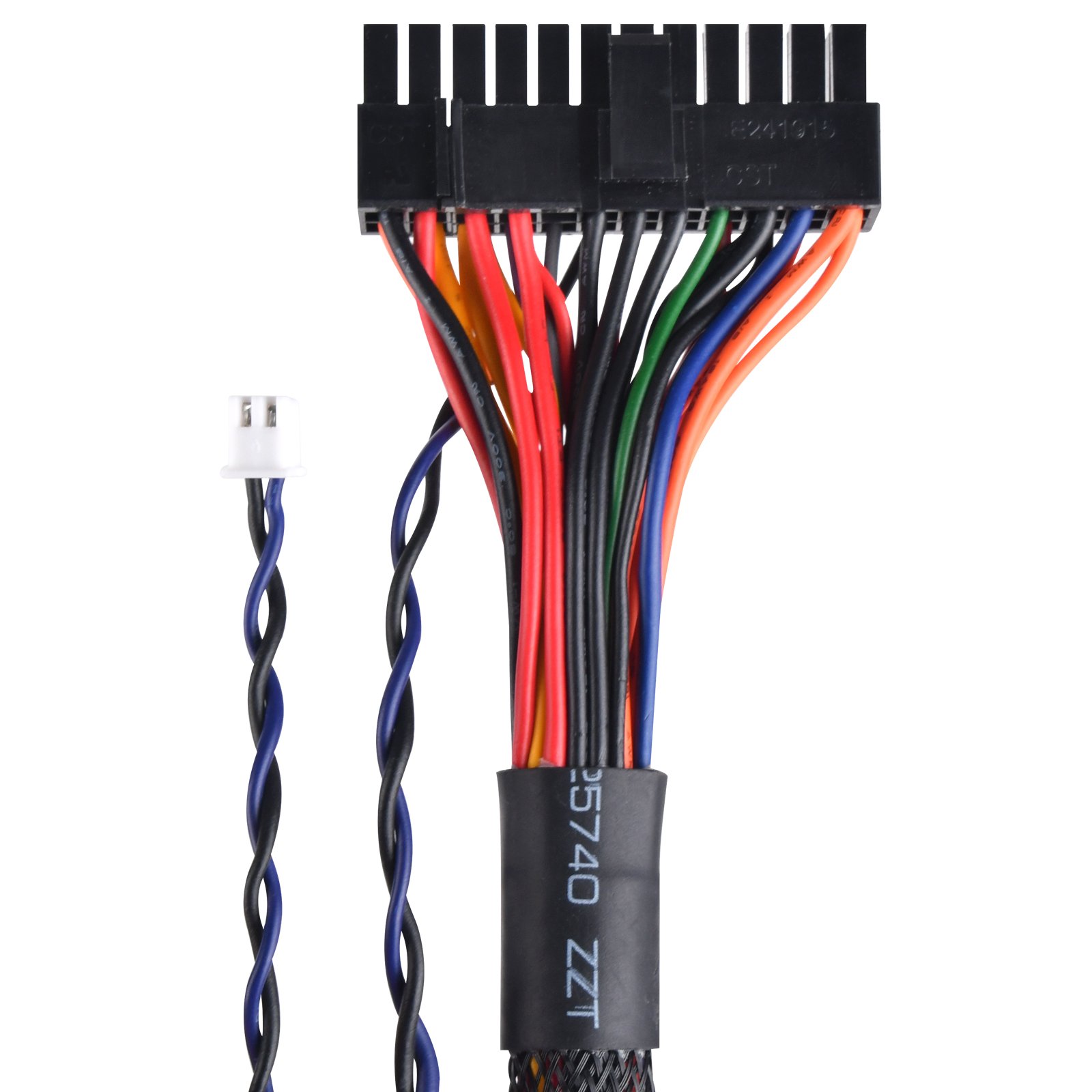 SilverStone Technology 350 Watt Flex ATX Power Supply with Fixed Cables and 80 Plus Gold with 6Pin PCIe Connector SST-FX350-G-USA, Black（Lead-Free Paint）