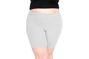 STRETCH IS COMFORT Women's Plus Size Cotton Biker Shorts | Cotton | X-Large - 7X