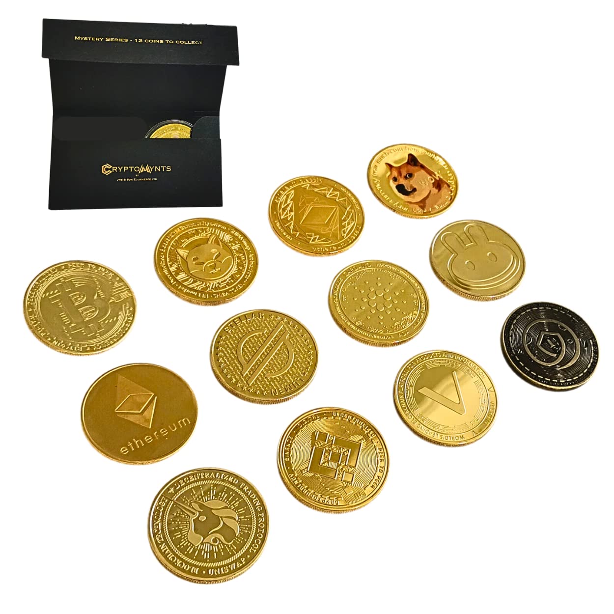 Mua CryptoMynts Mystery Series | Random Coin Pack | Cryptocurrency  Collectors Gold Coin | 1st Edition - 12 Crypto Coins To Collect (Single Coin  Pack) trên Amazon Anh chính hãng 2026 | Fado