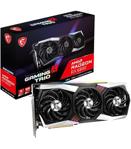 2台 美品 高性能 RX 6800 XT 16GB RADEON RTX3080 Amazon.com: MSI Gaming Radeon RX 6800 16GB GDDR6 256-Bit HDMI/DP