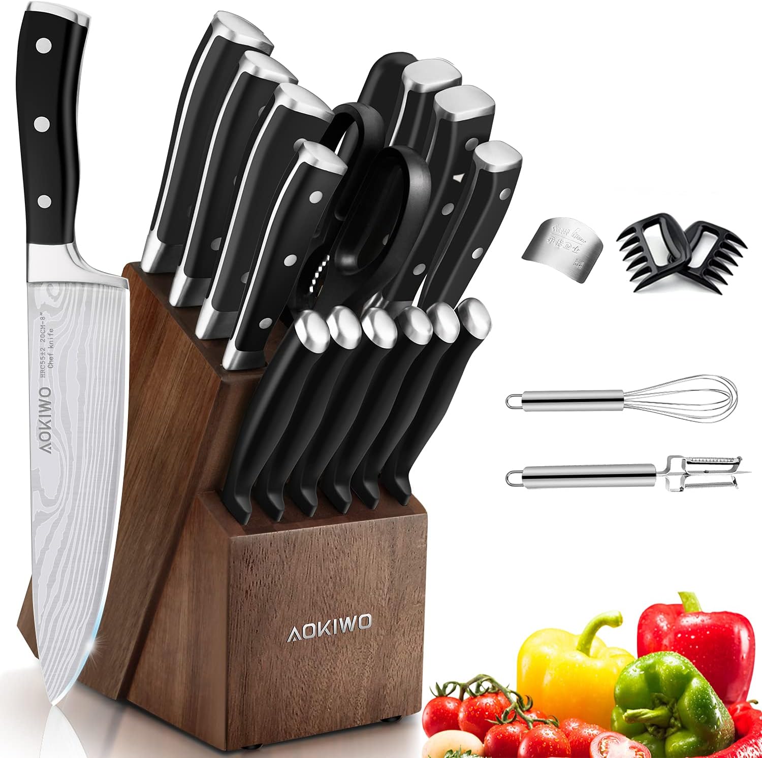 Chef Knife Block Set 
