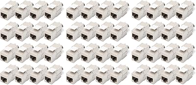 Digitus Cat-6A Shielded Keystone Module RJ45 Socket 48 pcs 500MHz 10GBase-T AWG