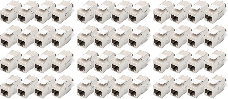 Digitus Cat-6A Shielded Keystone Module RJ45 Socket 48 pcs 500MHz 10GBase-T AWG