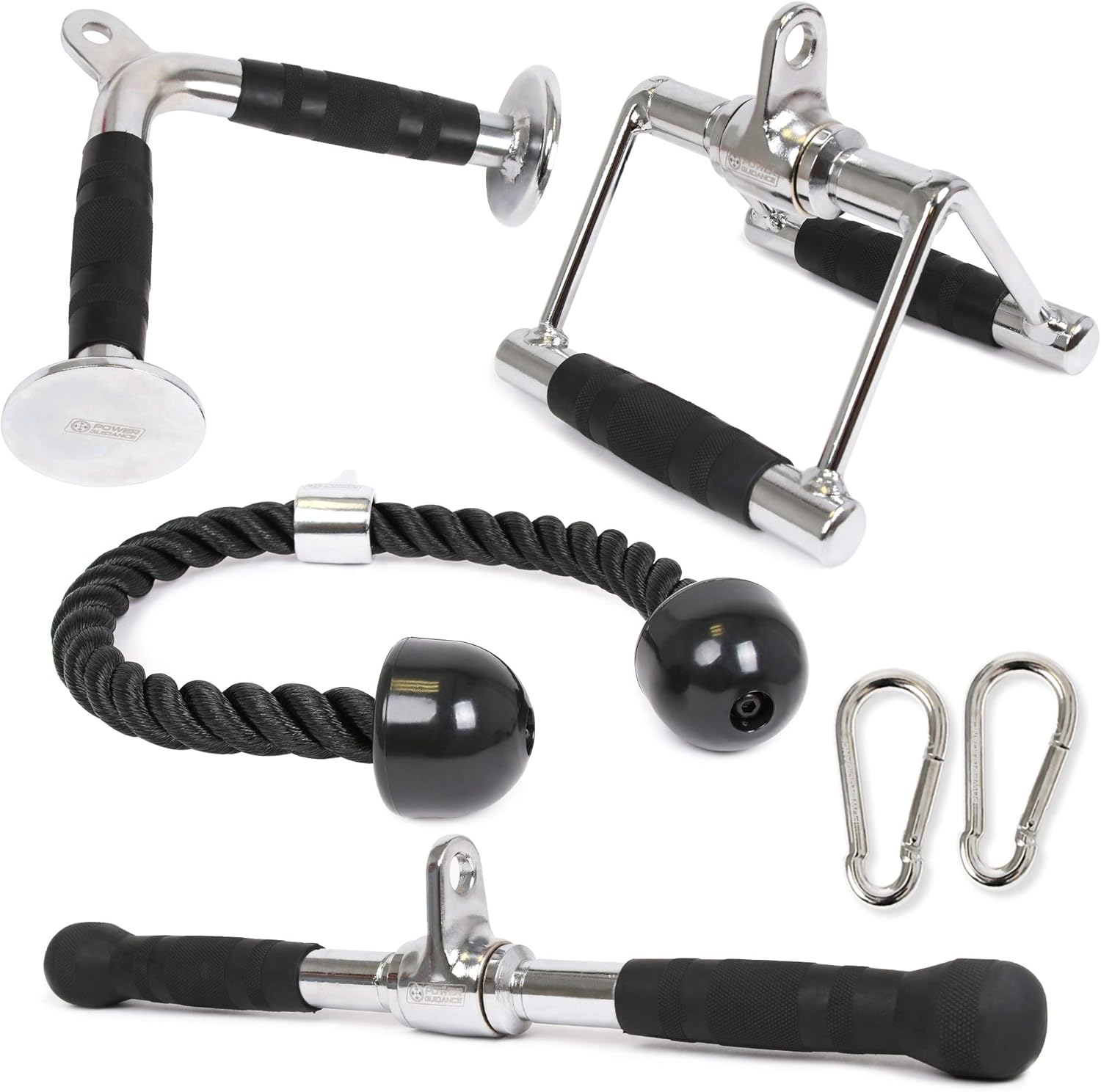 POWER GUIDANCE Triceps Pull Down Attachment, Cable Machine Accessories for Home Gym, LAT Pull Down Attachment Weight Fitness : Sports & Outdoors