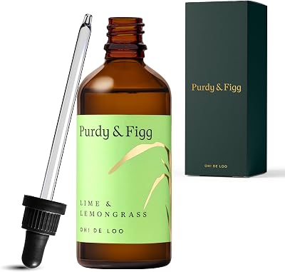 Purdy & Figg Oh! de Loo Toilet Freshener 90ml Lime Lemongrass Essential Oils