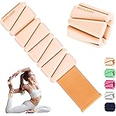 BECOJADDE Ankle Weights for Women Wrist Weights Set of 2 (1 lb/2 lb Each) Adjustable Arm Leg Weight for Womens Men Suitable for Walking Swimming Running Pilates Yoga Gym