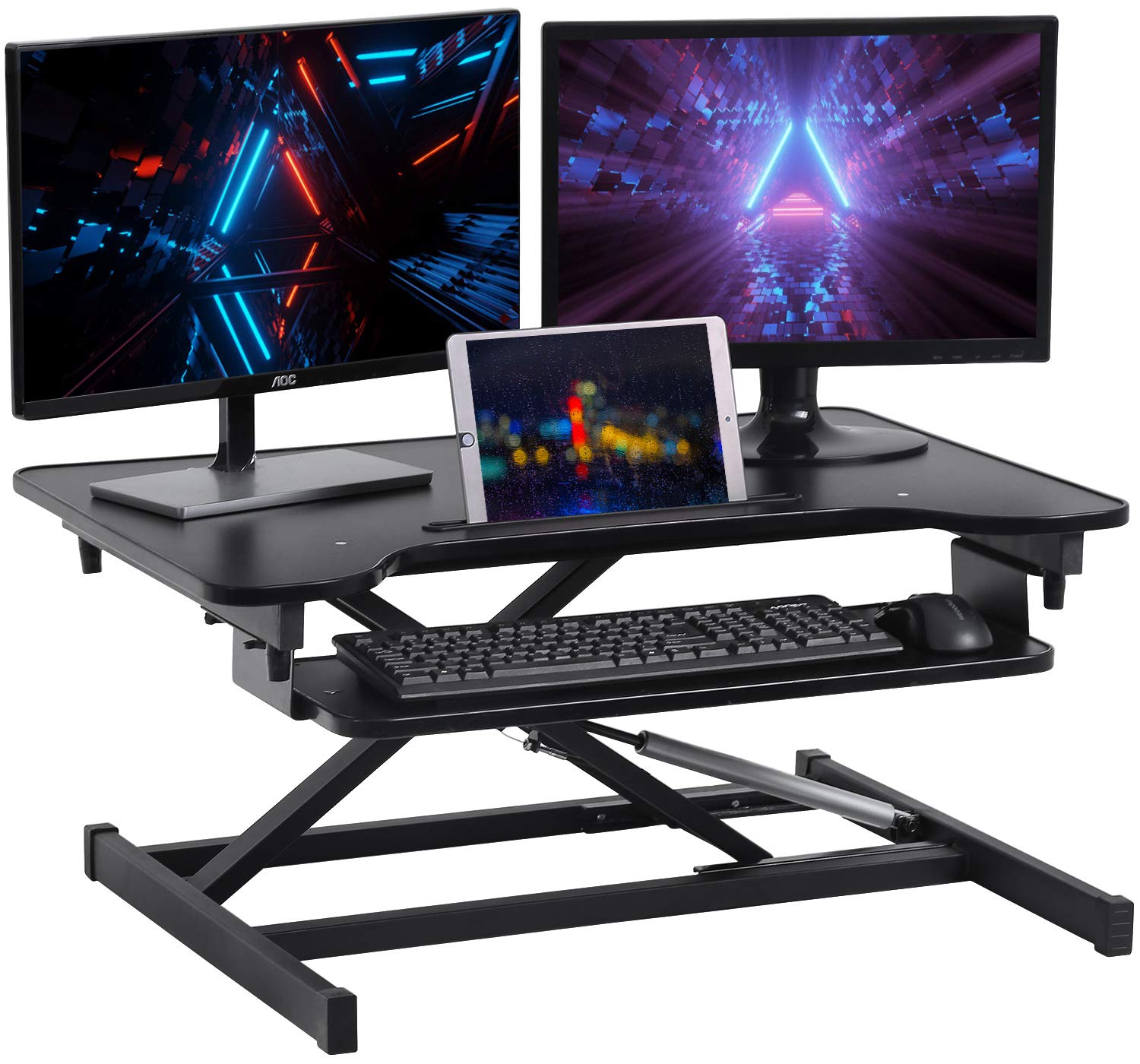 Buy Adjustable Standing Desk Converter, 32 Inches Stand Up Desk Riser