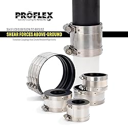Fernco Proflex P3000-22 Shielded Pipe Coupling for