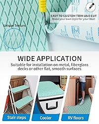OCEANBROAD Self-Adhesive 96''x22'' Boat Flooring