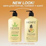 HEMPZ Natural Hemp Seed Oil Body Moisturiser 500ml Pineapple Honey Melon view 3