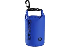 IDRYBAG Dry Bag for Kayaking Waterproof 2L/5L/10L/15L/20L, Small Dry Sack Waterproof Bag for Boating