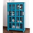 Lakeside Collection Sliding Door Media Cabinet - Ocean Blue Bookcase