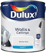 Dulux Matt Emulsion Paint For Walls And Ceilings White Mist 2.5 Litres view 2