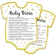 Misaidou Baby Shower Games, Baby Trivia Game Cards, Fun Baby Shower Party Games Supplies & Activities, Gender Neutral Boy Girl, Baby Shower Ideas, Set of 30 Cards