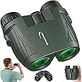 Aurosports 15x25 Compact Binoculars for Adult Kids - High Power Binoculars for Bird Watching - Easy Focus Small Binocular with Low Light Vision for Travel, Camping, Concert, Hiking -Green