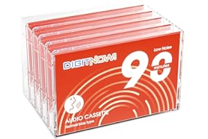 Blank Audio Cassette Tapes - Normal Bias Audio Cassette 90min Low Noise High Output, Suitable for Voice Music Everyday Record