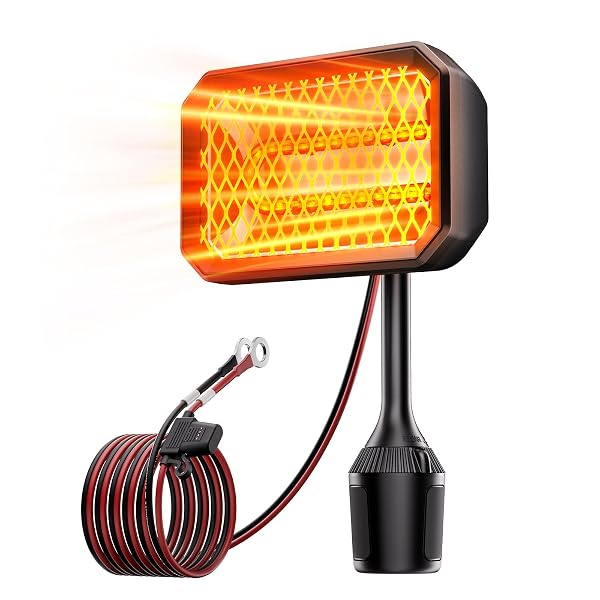 GOLF CART HEATER, BATTERY OPERATED HEATER FOR GOLF CART ACCESSORIES, 48V ELECTRIC HEATERS, 400W SAFE & QUIET CARBON FIBER HEATING, COMPATIBLE WITH CLUB CAR/YAMAHA/EZGO