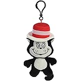 Aurora® Whimsical Dr. Seuss™ Cat In The Hat Keychain Stuffed Animal - Magical Storytelling - Literary Inspiration - Black 4 Inches