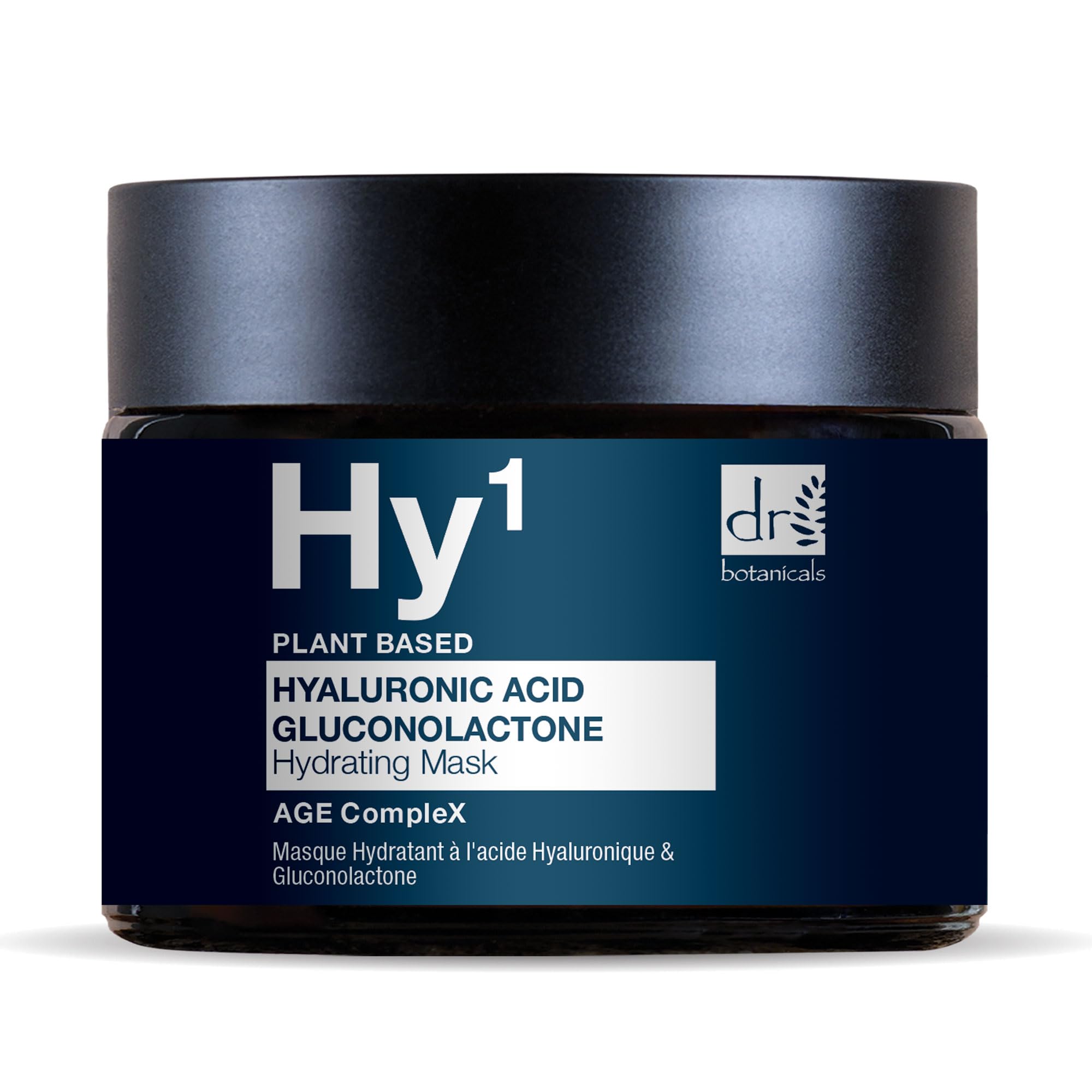Dr BOTANICALS Hyaluronic Acid & Gluconolactone Hydrating Anti-Aging Facial Mask | Reduce Wrinkles, Renew, Gentle Exfoliate and Revitalize Skin with Nourishing Hyaluronic Acid Mask