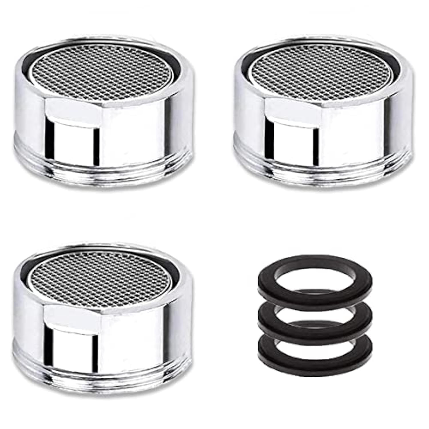 3 Pack Tap Aerator M28, Water Saver Tap Filter Nozzle Faucet Aerator Replacement Parts (28mm Male Thread)